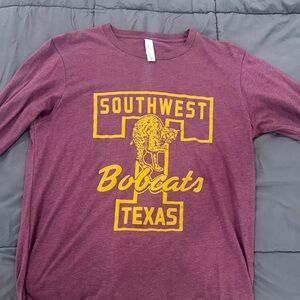 Southwest Bobcats Long Sleeve Tee - Maroon